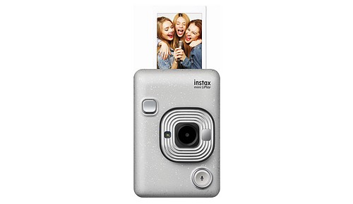 instax mini LiPlay Sofortbildkamera, Stone White - 1