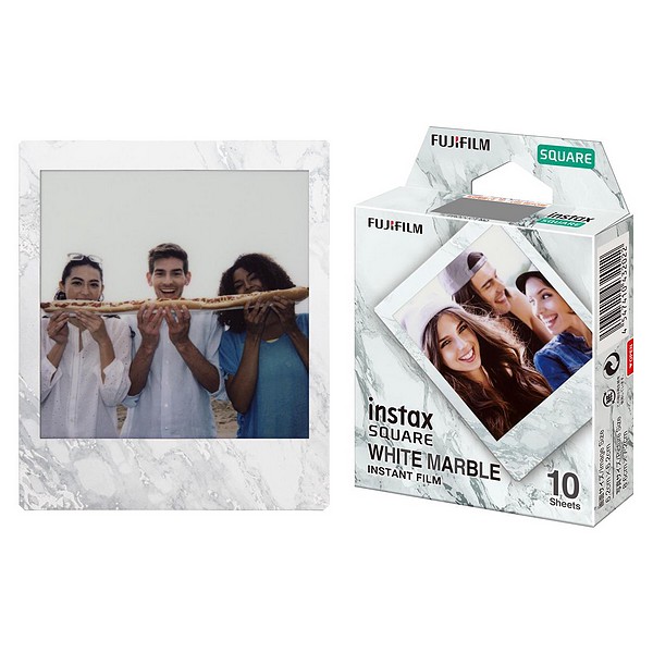 instax SQUARE Film, White Marble