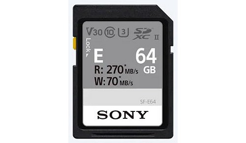 Sony SD 64 GB Serie-E UHS-II (270/70) - 1