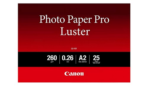 Canon PRO-Fotopapier LusterA2, 25 Blatt 260g/m² - 1