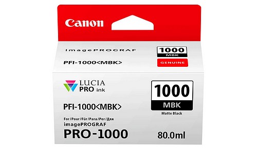 Canon PFI-1000MBK mattschwarz 80ml - 1