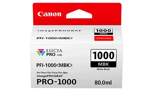 Canon PFI-1000MBK mattschwarz 80ml