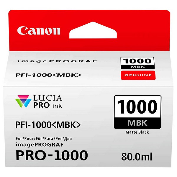 Canon PFI-1000MBK mattschwarz 80ml