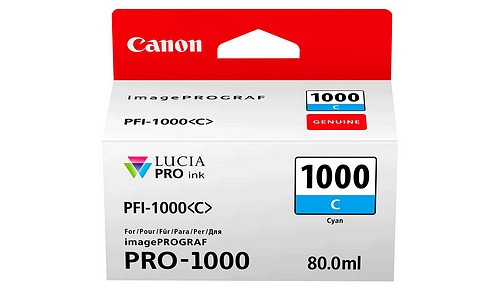 Canon PFI-1000C cyan 80ml - 1