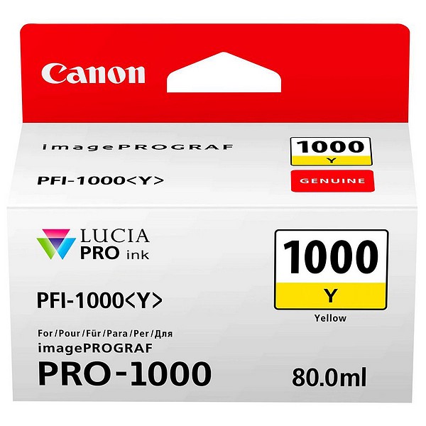 Canon PFI-1000Y gelb 80ml