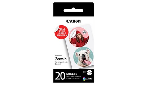 Canon ZP-2030-2C-20 ZINK Circle Sticker - 1