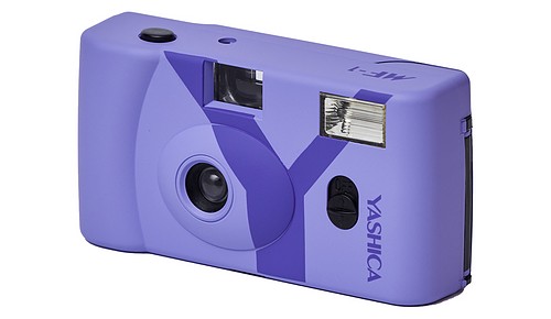 Yashica MF-1 lavendel, analoge KB-Kamera reusable inkl. Film (Color 400-24)+Batt. - 1