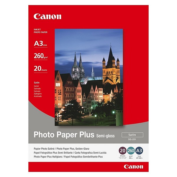 Canon Fotopapier A3, 20 Blatt 260g/m²Plusseidengl.