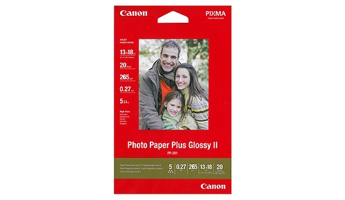 Canon Fotopapier Plus II 13x18 20 Blatt 265g/m² - 1