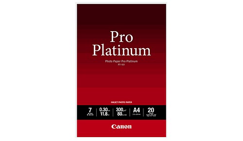 Canon Platinum A4 Fotopapier 20 Blatt 300g/m² glo - 1