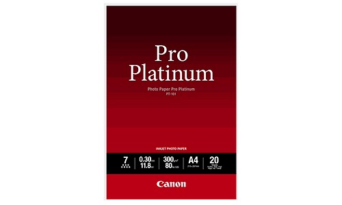 Canon Platinum A4 Fotopapier 20 Blatt 300g/m² glo