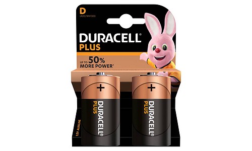 Duracell Batterie Plus 100 C Mono 2er-Pack