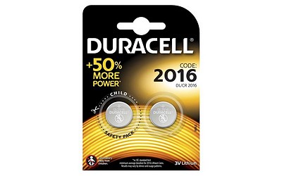 Duracell Batterie Lithium CR 2016 2er-Pack