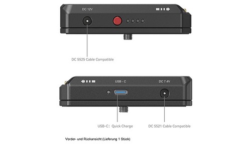 SmallRig 4340 NP-F Batterie-Adapter- Montageplattenkit+LP-E6NH Dummy+Kabel - 3