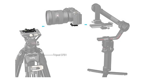 SmallRig 4234 Arca-Swiss/Manfrotto Montagepl.-Kit - 6