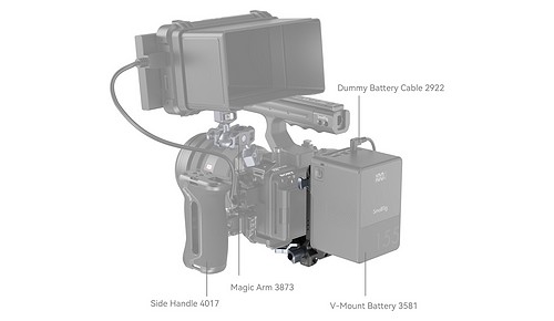 SmallRig 4064B Kompaktes V-Mount-Batterie Montagesystem - 7