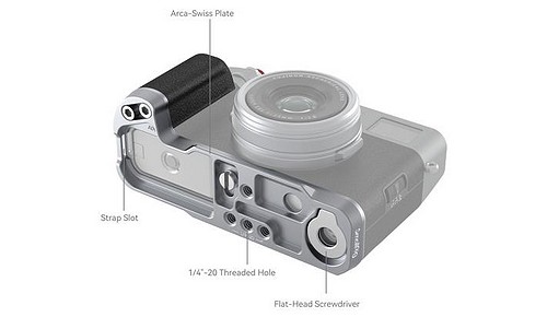 SmallRig 4555 L-Shape Griff silber für Fujifilm X100VI / X100V - 3