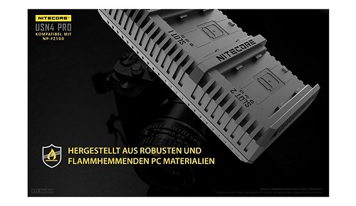 Nitecore Dual-Ladegerät f. Sony USN4-PRO - 8