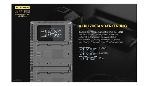 Nitecore Dual-Ladegerät f. Sony USN4-PRO - 3
