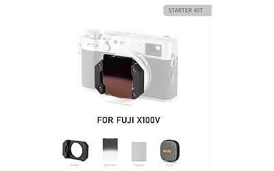 NiSi Fujifilm X100 Serie Starter Kit (Halter, Medium GND8, Polfilter, Tasche)