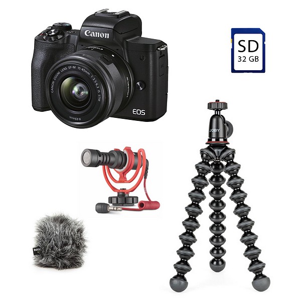 Canon EOS M50 II + 15-45 IS STM + VLogger B-Ware