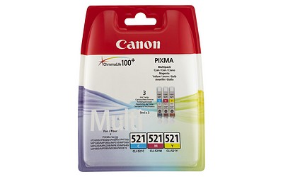 Canon CLI-521 Multipack Tinte cyan/magenta/gelb