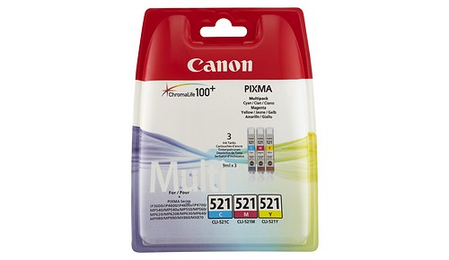Canon CLI-521 Multipack Tinte cyan/magenta/gelb - 1