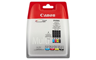 Canon CLI-551 Multipack 4x7ml c/ m/ y/ b Tinte