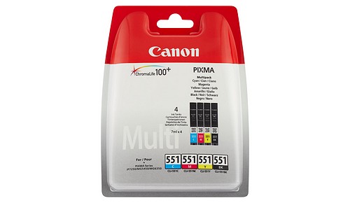 Canon CLI-551 Multipack 4x7ml c/ m/ y/ b Tinte - 1