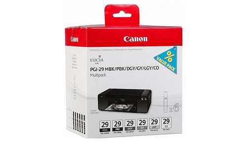 Canon PGI-29 Multipack MBK/PBK/DGY Tinte - 1
