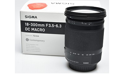 Gebraucht, Sigma 18-300/3,5-6,3 DC Macro OS Canon