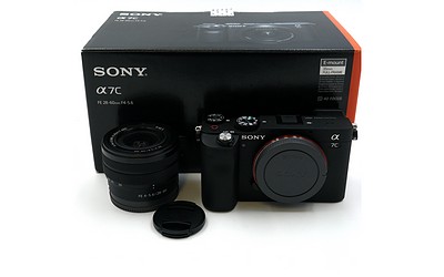 Gebraucht, Sony Alpha 7C schwarz + FE 28-60/4-5,6