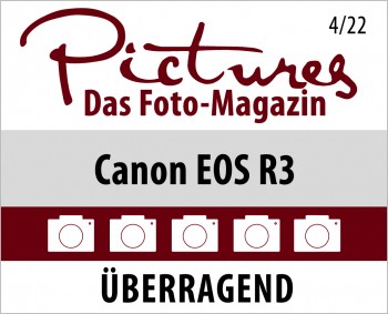 Das PICTURES MAGAZIN hat getestet und das Canon Flagschiff EOS R3 mit dem Prädikat "Überragend" in die Bestenliste aufgenommen.